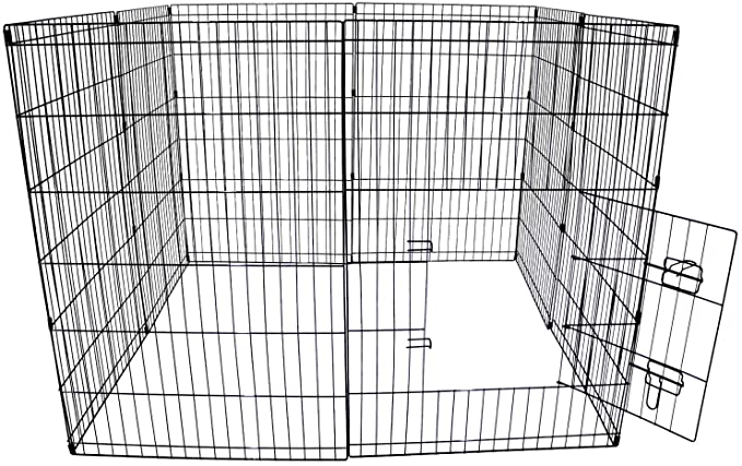 Oypla Large Folding Pet Dog Rabbit Run Play Pen Cage Enclosure Fence