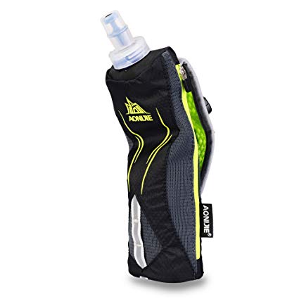LX LERMX Handheld Water Bottle for Running, Quick Grip Chill 17 oz Handheld Soft Water Bottle with Hand Strap Hydration Pack