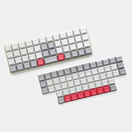 DSA Blank PBT Keycaps Suitable for Ortholinear Layout MX Keyboard XD75 ID75 Planck Preonic Niu40 (Only Keycap)