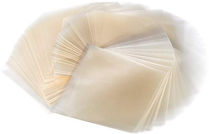Crinklee Clear Caramel, Candy and Chocolate Wrappers - Natural Cellophane - 1000 Square Sheets, 4.25x4.25 Inches