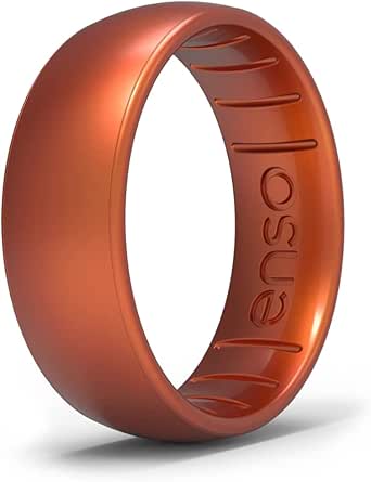 Enso Rings Classic Legend Silicone Ring - Made in The USA - an Ultra Comfortable, Breathable, and Safe Silicone Ring - Men's and Women's Silicone Wedding Ring