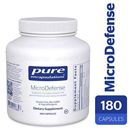 Pure Encapsulations - MicroDefense - Hypoallergenic Supplement Supports Immune, Respiratory, Genitourinary and GI Tract Health* - 180 Capsules