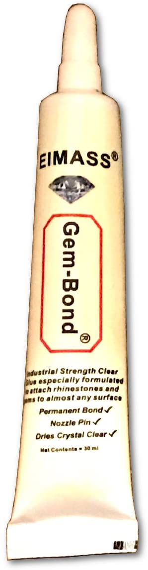 Gem-Bond® Rhinestone Adhesive, Clear Glue with Pin Nozzle (Pack of 1 (30ml))