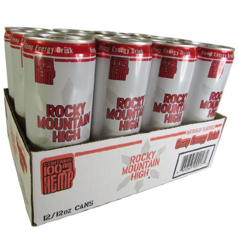 Rocky Mountain High 12-Fluid Ounce Naturally Flavored Hemp Energy Drink, 12 Pack