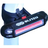 New Generation Blitzu Cyclops 120T USB Rechargeable Bike Tail Light - Super Bright LED Rear Bike Light - Fits on any Bikes Helmets - 120 Lumens Bicycle Tail Light - Waterproof Easy To install