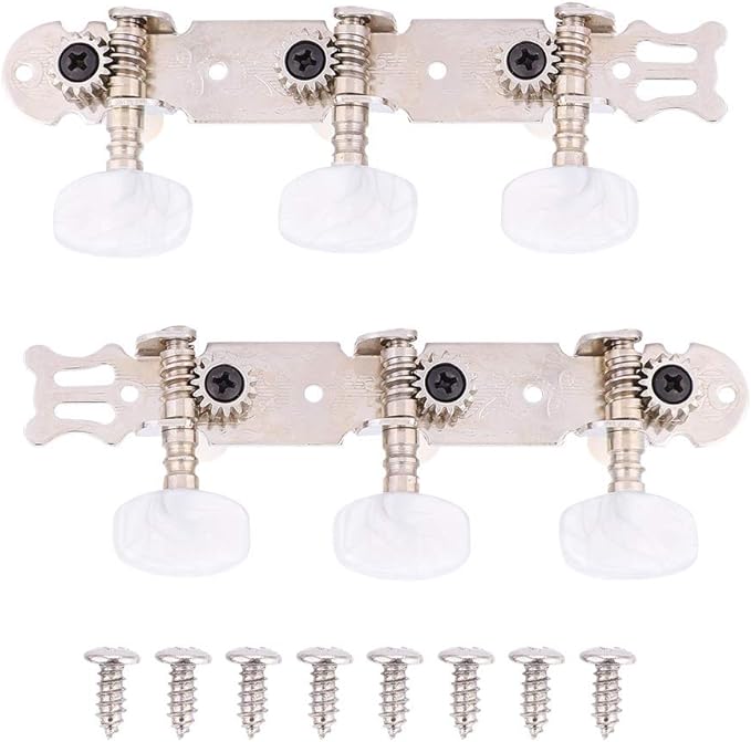 Guitar Machine Heads, Classical Guitar Tuning Peg Tuner Silver