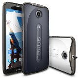 Nexus 6 Case Ringke FUSION  Shock Absorption Technology FREE Screen ProtectorSMOKE BLACK Scratch Resistant Clear Back Drop Protection Bumper Case for Google New Nexus 6 NOT for Huawei Nexus 6P 2015