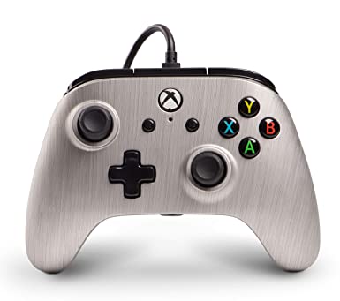 Xbox One Enhanced Wired Controller|Gamepad|Rumble|Brushed Aluminum|PowerA (Xbox One)