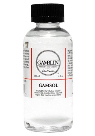 Gamblin Gamsol Odorless Mineral Spirits Bottle, 4 oz