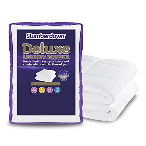 Slumberdown Deluxe All Seasons Topper, White, King