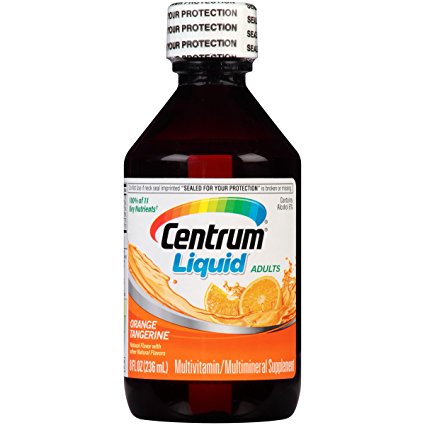 Centrum Adults Multivitamin and Multimineral Supplement (Citrus Flavor Liquid, 8 fl. oz. Bottle)