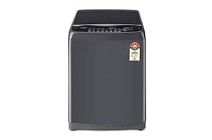 LG 8 Kg 5 Star Inverter TurboDrum Fully Automatic Top Loading Washing Machine (T80SNMB1Z, Smart Closing Door, Middle Black)