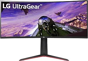 LG Electronics 34GP63AP-B.AEU UltraGear™ UWQHD Curved Gaming Monitor 34", 3440 x 1440, 21:9, 5 ms GtG, 160 Hz, HDR10, Motion Blur Reduction, AMD FreeSync™ Preminum- Schwarz