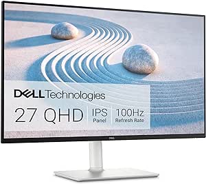 Dell S2725DS 27" QHD (2560x1440) Écran PC, 100Hz, IPS, 4ms, 99% sRGB, Réglage en Hauteur, Haut-parleurs intégrés, DisplayPort, 2X HDMI, Garantie 3 Ans, Blanc