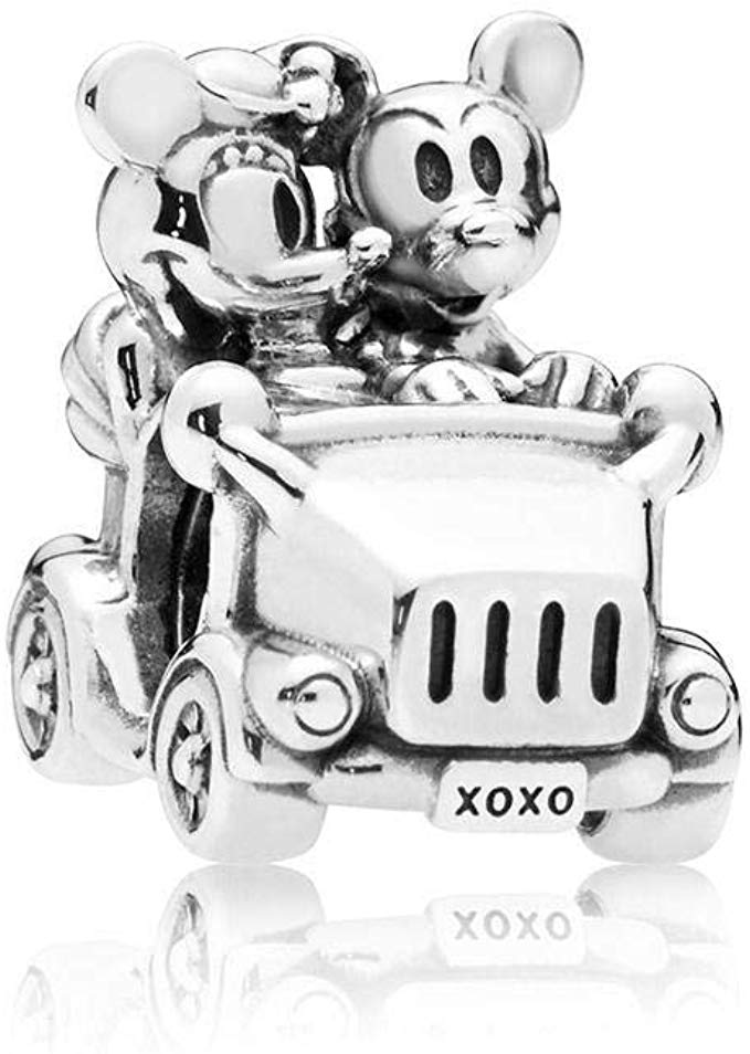 Pandora Disney Mickey and Minnie Vintage Car Silver Charm 797174