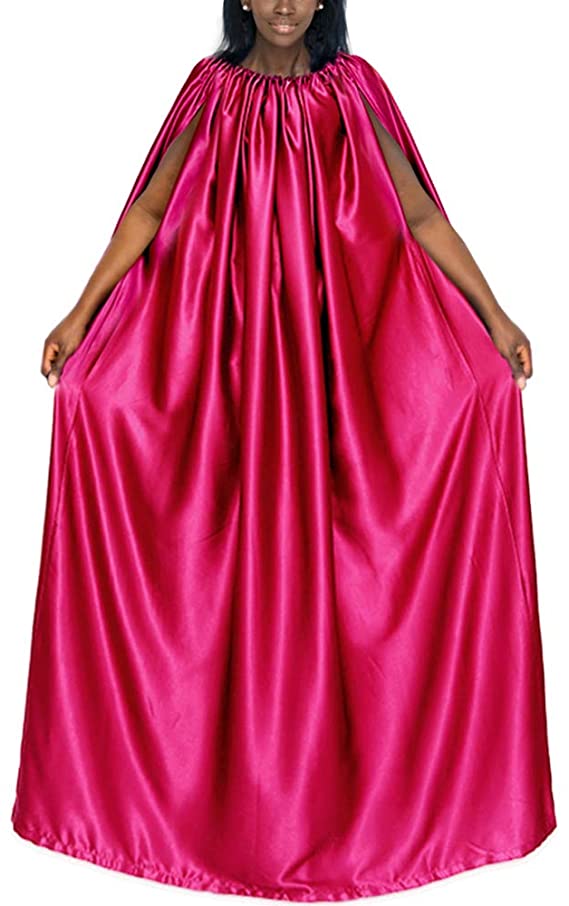 Yoni Steam Gown (Hot Pink) , Bath Robe, full body covering , soft and sleek fabric, eco-friendly for spa, sauna, hair salon and more