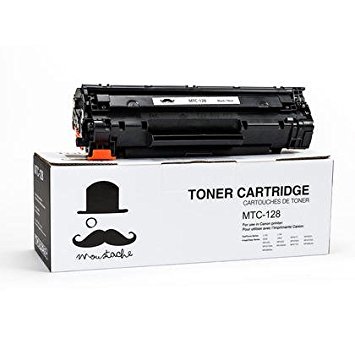 Moustache ® Canon 128 (3500B001AA) Premium Quality New Compatible Black BK Toner Cartridge For Canon128 Canon L110 L190 ImageClass D530 D550 MF4412 MF4420n MF4450 MF4550 MF4550d MF4570dn MF4570dw MF4580dn MF4770n MF4880dw MF4890dw ~ 2,100 Pages Yield