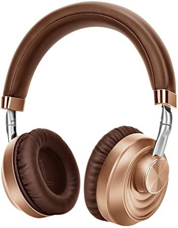 Knauue Bluetooth Headphones Over Ear, Comfortable Wireless Headphones, Rechargeable HiFi Stereo Headset, CVC6.0 Headphones with Microphone for Cellphone Tablet