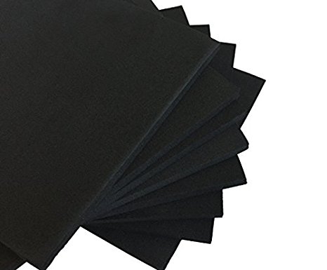 XCEL Foam Rubber Padding - 8-Piece Acoustic Damper Anti-Vibration Closed-Cell Pads