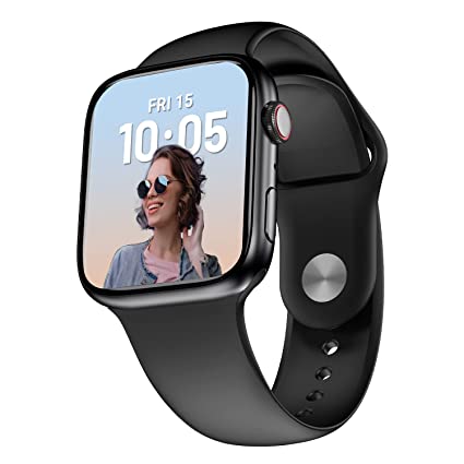 Newly launched Crossbeats Ignite S4 Max BT calling Smart watch, 1.9” 3D curved UHD 320x385 pixels Always on Display, Fast charging with SnapCharge™, Wireless charging enabled, Calculator, AI Health feature-Black