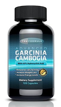 True Formula Pure Garcinia Cambogia Extract - 120 Capsules - Weight Loss Supplement - HCA Appetite Suppressant