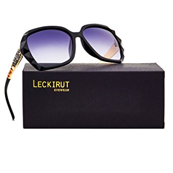 Leckirut Women Shades Classic Oversized Polarized Sunglasses 100% UV Protection Eyewear