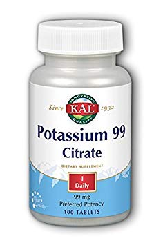 KAL 99 Mg Potassium Tablets, 100 Count