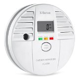 X-Sense CO05S 5-Year Extended Battery Life Home Carbon Monoxide Detector  CO Alarm with Electrochemical Gas Sensor Large Digital Display Built in Memory