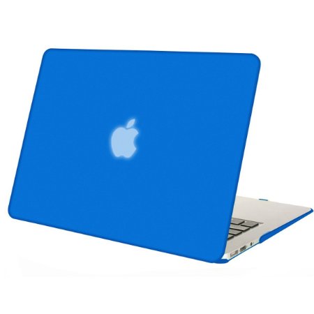 Mosiso MacBook Air 11.6" Case, Ultra Slim Soft-Touch Plastic See Through Hard Shell Snap On Cover for MacBook AIR 11-inch (Models: A1370 and A1465), Royal Blue