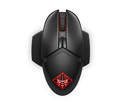 Omen by HP Photon Wireless Gaming Mouse with Qi Wireless Charging, Programmable Buttons, E-Sport DPI, and Custom RGB Lighting (Black)
