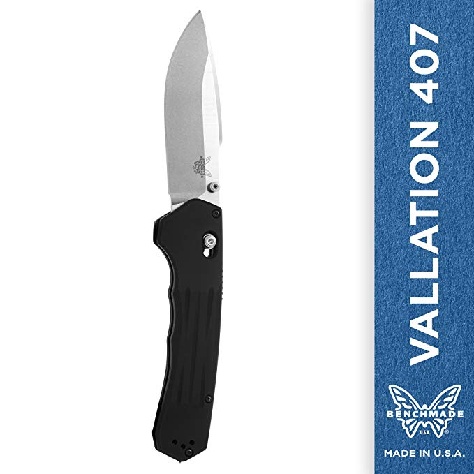 Benchmade - Vallation 407 Folding Knife, Drop-Point Blade