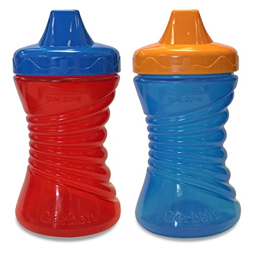 NUK First Essentials Fun Grips Hard Spout, Assorted Colors, 10 Oz 2-Pack