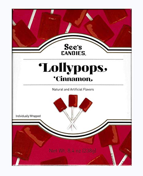 See's Candies 8.4 oz. Cinnamon Lollypops