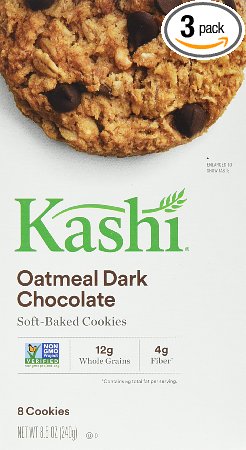 Kashi Cookies, Oatmeal Dark Chocolate, 8.5-Ounce Boxes (Pack of 3)