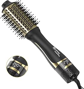 Nicebay Hair Dryer Brush Blow Dryer Brush in One, Hot Tools Blow Dryer Brush for Women, One Step Blowout Brush with a Display Screen, Oval Ceramic Barrel,Negative Ion