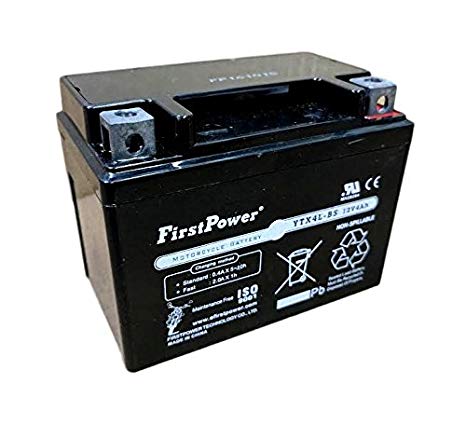 FirstPower (1) YTX4L-BS for Polaris P90 Scrambler Deep Cycle Battery