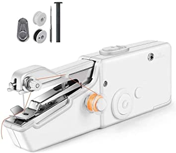 Handheld Sewing Machine, Portable Mini Electric Cordless Sewing Machine for kids Beginners, Quick Stitch for Fabric, Clothing, Kids Cloth, Used in Home,Travel or Working