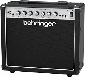 Behringer HA-20R 20W 2-Channel Guitar Amplifier with 8" Bugera Speaker