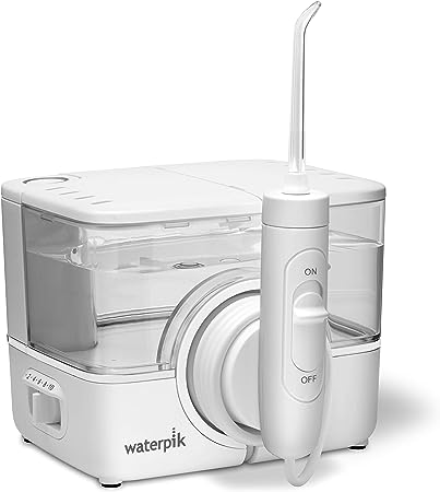 Waterpik ION Professional WF12 Rechargeable and Portable Cordless Water Flosser Teeth Cleaner - White