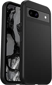 OtterBox Sleek Series Case for Google Pixel 8a, Shockproof, Drop proof, Ultra-Slim, Protective Thin Case, Tested to Military Standard, Black, Non-Retail Packaging