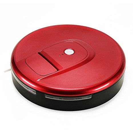 Robotic Vacuum Sweeper, Household Smart Automatic Floor Cleaner for Home and Pet Hair (Agate Red)