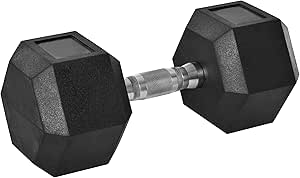 HOMCOM 12.5KG/15KG/17.5KG/20KG Single Rubber Hex Dumbbell Portable Hand Weights Dumbbell Home Gym Workout Fitness Hand Dumbbell