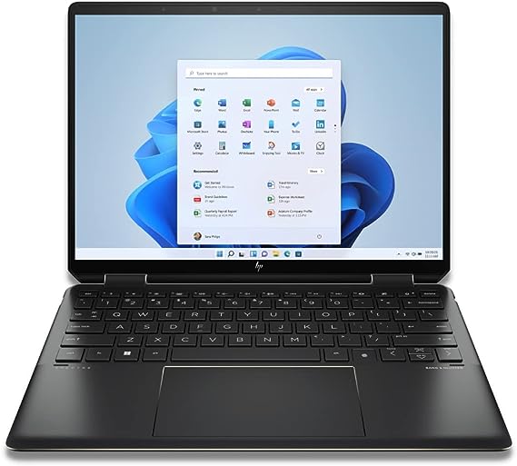 HP Spectre x360 14T Laptop i7-1255U, 32GB RAM, 1TB NVMe SSD, 13.5" WUXGA  (1920x1280) 1000 nits Touchscreen, Tilt Pen, B&O, Wi-Fi 6E, Win 11 Pro, 64 GB TW Flashdrive