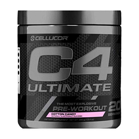 Cellucor C4 Ultimate Pre-workout Powder, Cotton Candy, 20 Servings 440 Gram Cotton Candy