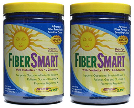 Renew Life Fibersmart Dietary Fiber Powder, 12 Ounce - set of 2