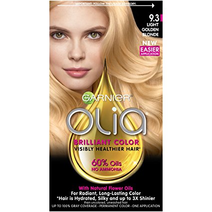 Garnier Olia Hair Color, 9.3 Light Golden Blonde, Ammonia Free Blonde Hair Dye (Packaging May Vary)