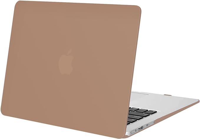 MOSISO Compatible with MacBook Air 13 inch Case (Models: A1466 & A1369, Older Version 2010-2017 Release), Protective Plastic Hard Shell Case Cover, Caramel Brown