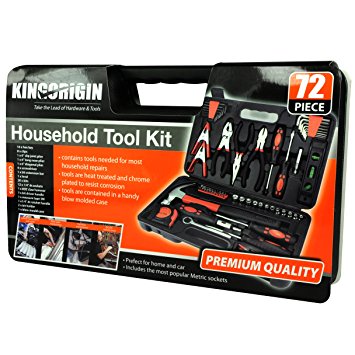 KIngOrigin Professional Multi-Tool Kit home repair tool kit tool kit 72Piece 80002M
