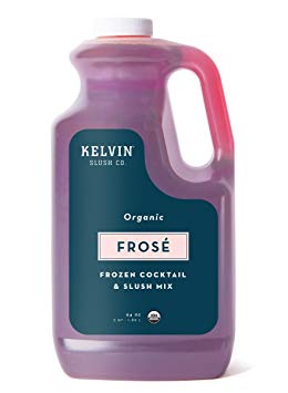 Kelvin Slush Co. – Frosé – Organic Frozen Cocktail & Slush Mix – Award-Winning Slush Machine & Blender Mix, Bars, Restaurants, At Home (64 oz bottle)