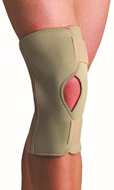 Thermoskin Open Knee Wrap Stabilizer Knee Brace, Beige, Small